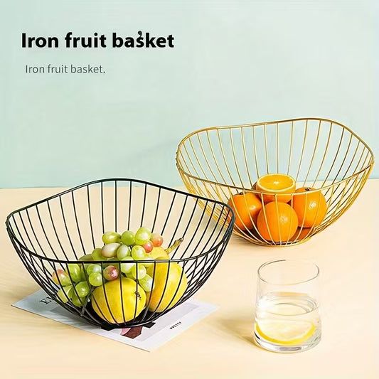 Elegant Iron Fruit Bowl