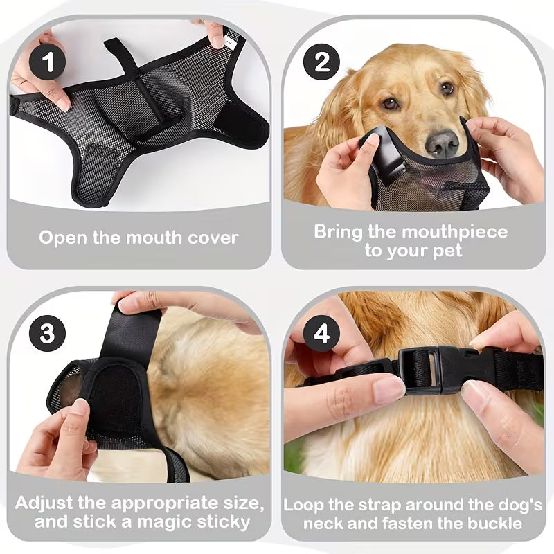 Soft Air Mesh Dog Muzzle