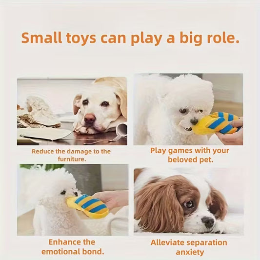 Squeaky Slipper Dog Toy