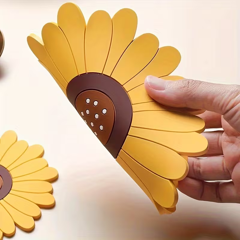 1pc Cute Sunflower Heat-Resistant Silicone Mat