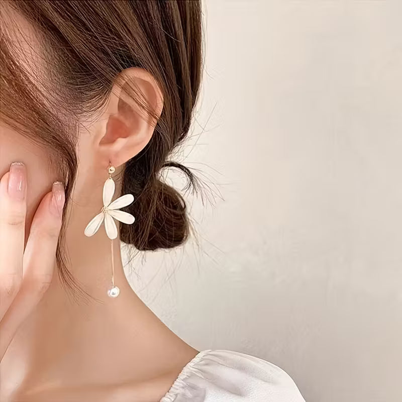Daisy French Style Drop Earrings