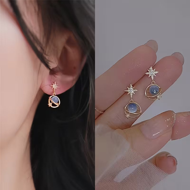 Cosmic Galaxy Earrings: Celestial Elegance