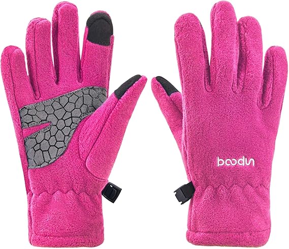(5-10Y) Kids Thermal Touchscreen Fleece Gloves