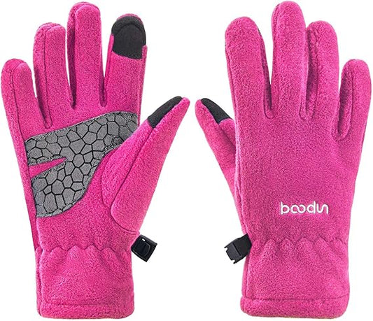 (5-10Y) Kids Thermal Touchscreen Fleece Gloves