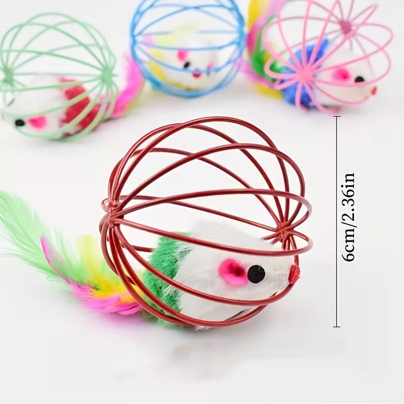 Interactive Cat Toy with Moving Mice