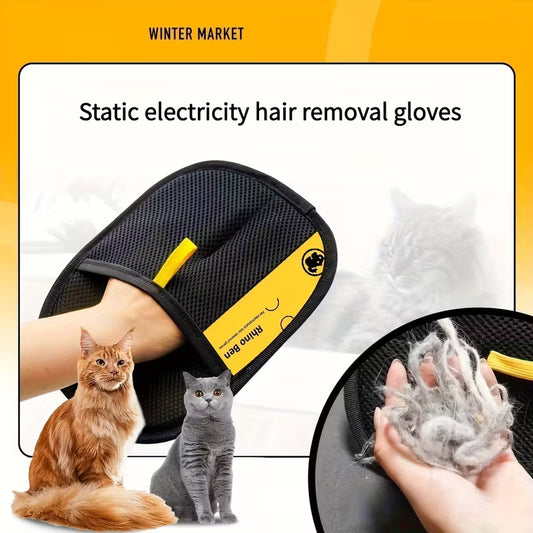 Large Static Pet Hair Removal Gloves