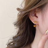 Tiger Eye Wrap Earrings