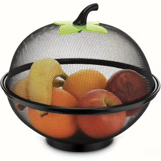 Apple-shaped Metal Mesh Fruit Basket