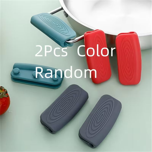2pcs HeatGuard Silicone Pot Handle Covers