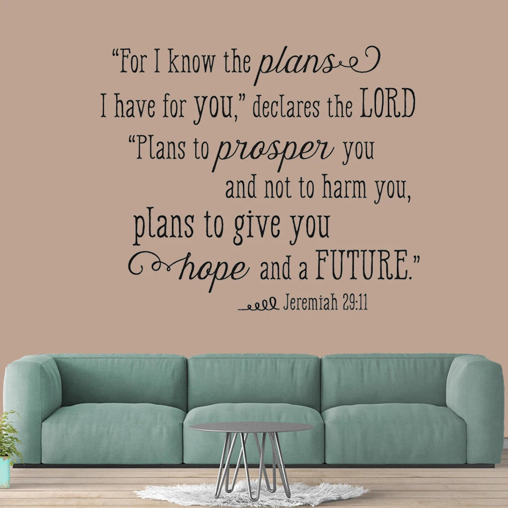 Jeremiah 29:11 Wall Decal