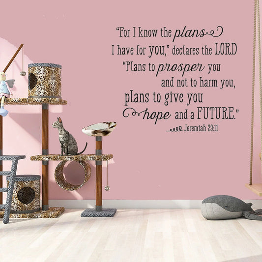 Jeremiah 29:11 Wall Decal
