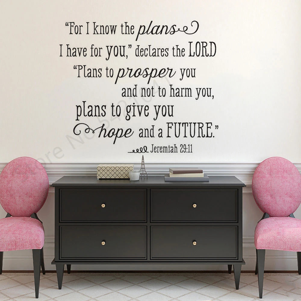 Jeremiah 29:11 Wall Decal