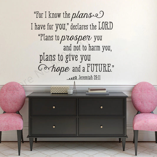 Jeremiah 29:11 Wall Decal