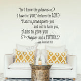 Jeremiah 29:11 Wall Decal