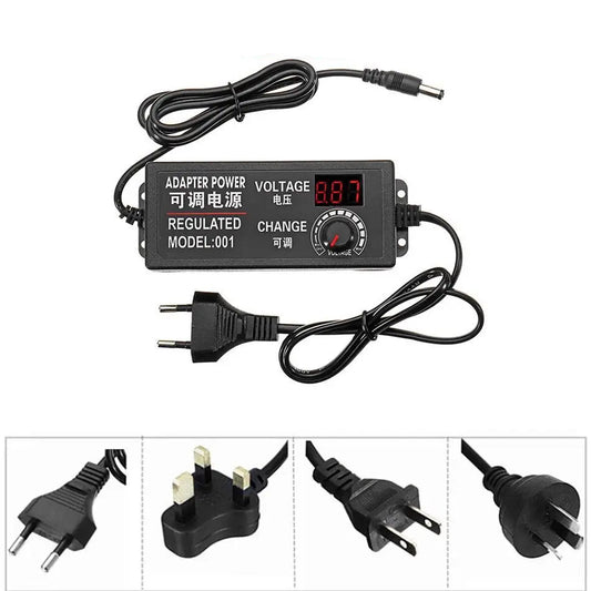 Adjustable AC/DC Power Adapter (3V–24V)