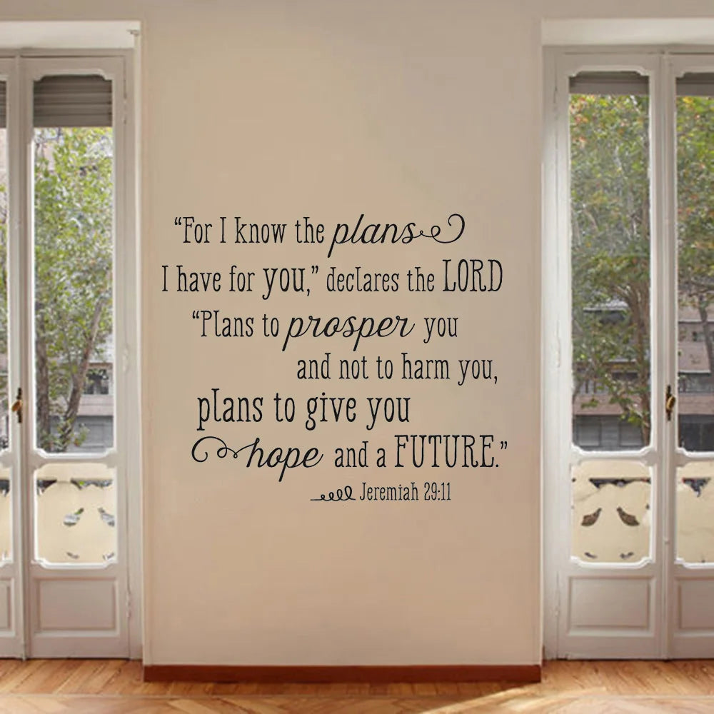 Jeremiah 29:11 Wall Decal