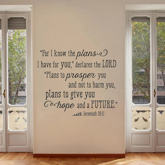 Jeremiah 29:11 Wall Decal