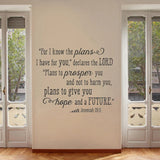 Jeremiah 29:11 Wall Decal