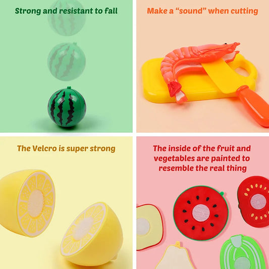 Kids' Cutting Fruit & Veggie Toy Set