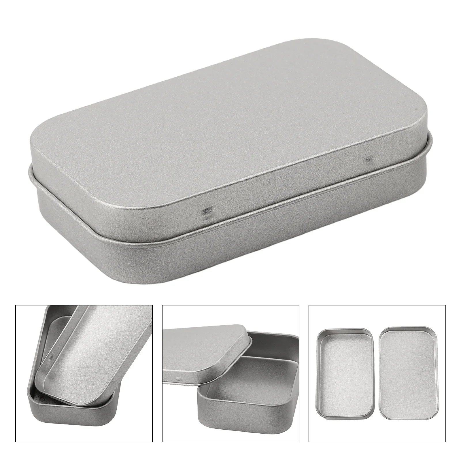 20g Silver Tinplate Storage Box Camping