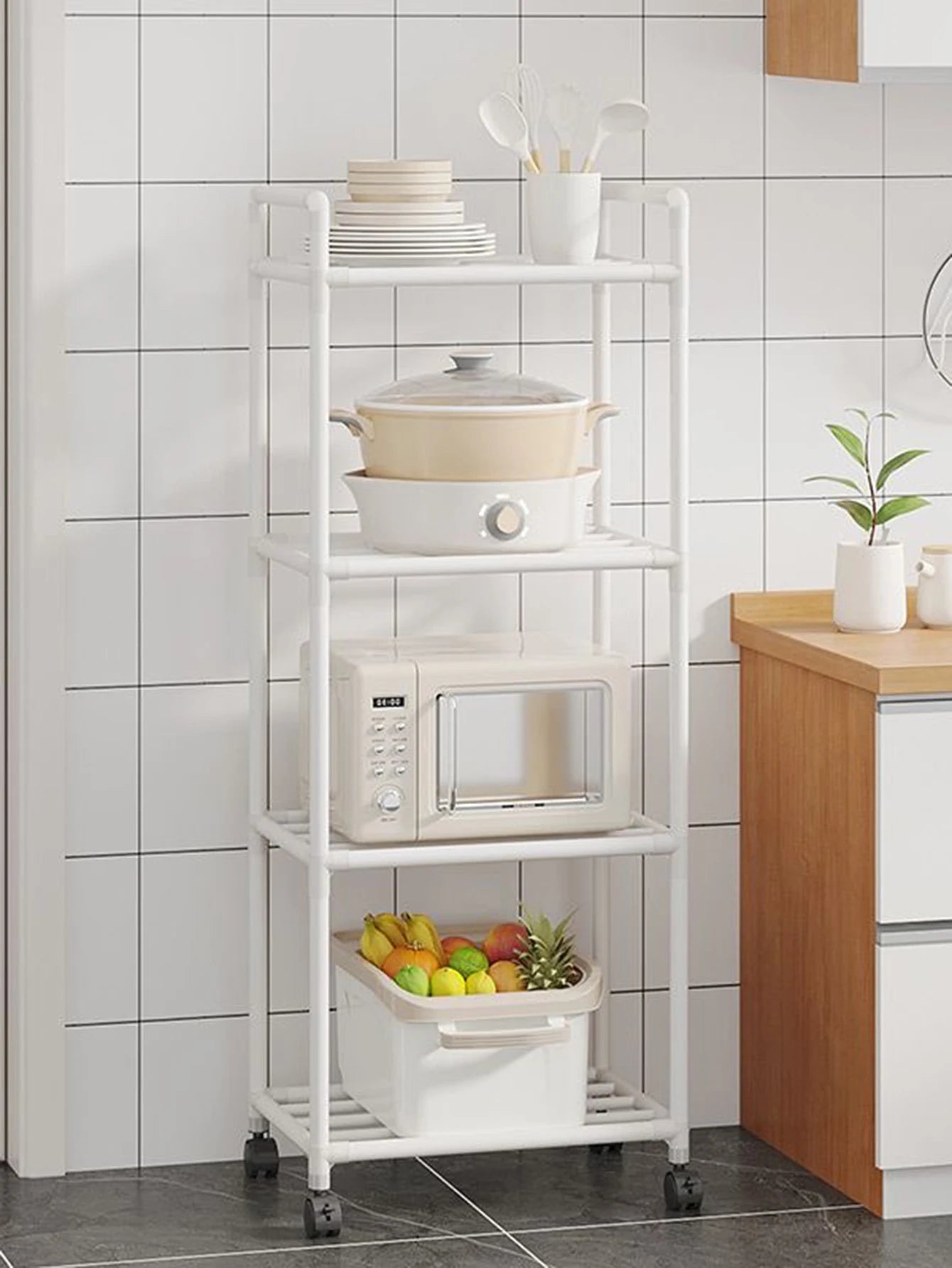 Adjustable Storage Shelves with Pulleys