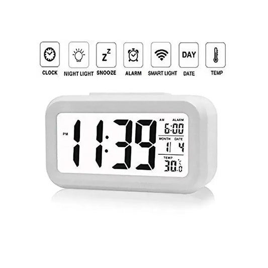 LED Glow Alarm Clock with Backlight & Snooze