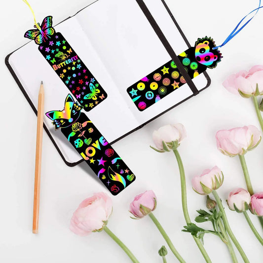 24Pcs Animal DIY Scratching Painting Paper for Kids