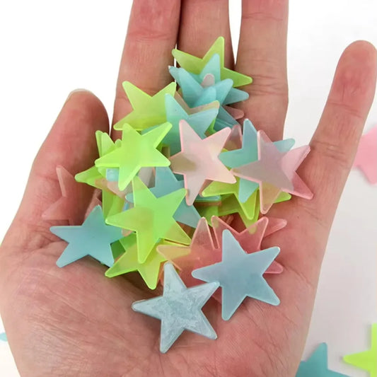 100pcs Glow-in-the-Dark Star Stickers