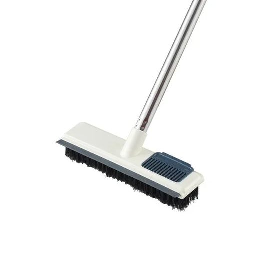 2-in-1 Floor Scrub Brush with Long Handle