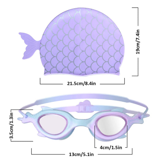 Professional Swimming Goggles & Cap Set
