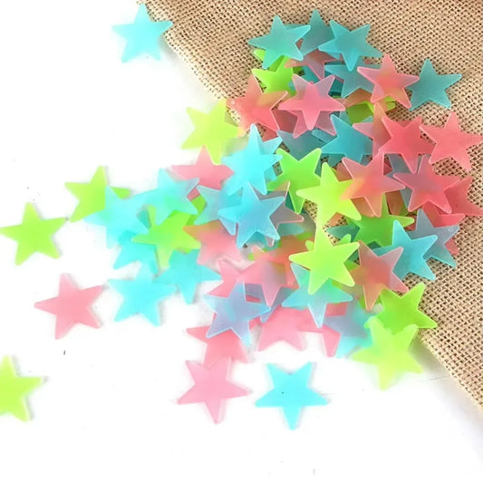 100pcs Glow-in-the-Dark Star Stickers