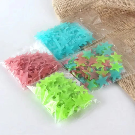 100pcs Glow-in-the-Dark Star Stickers