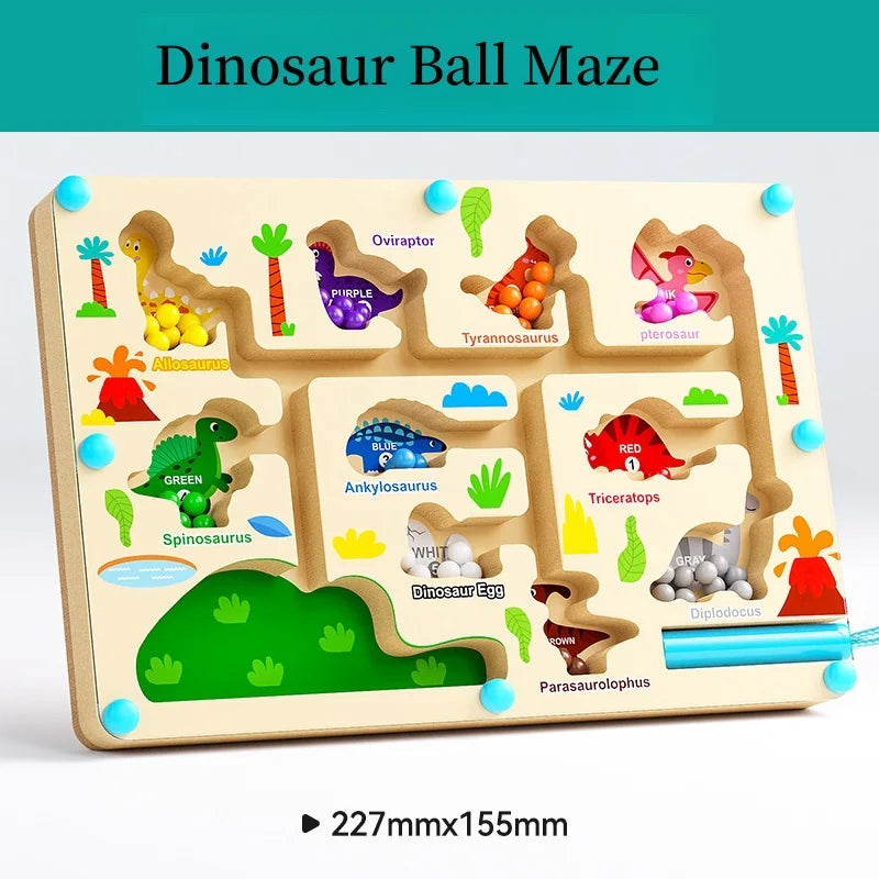 Magnetic Bead Maze Toy for Kids (Ages 2-6)