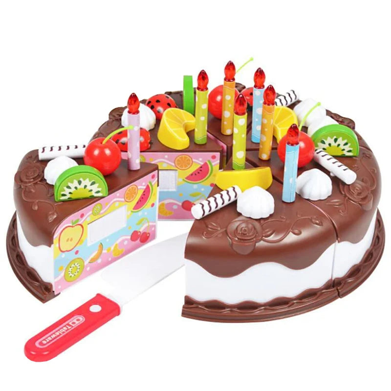 Kitchen Plastic Toys Cutting Food Set