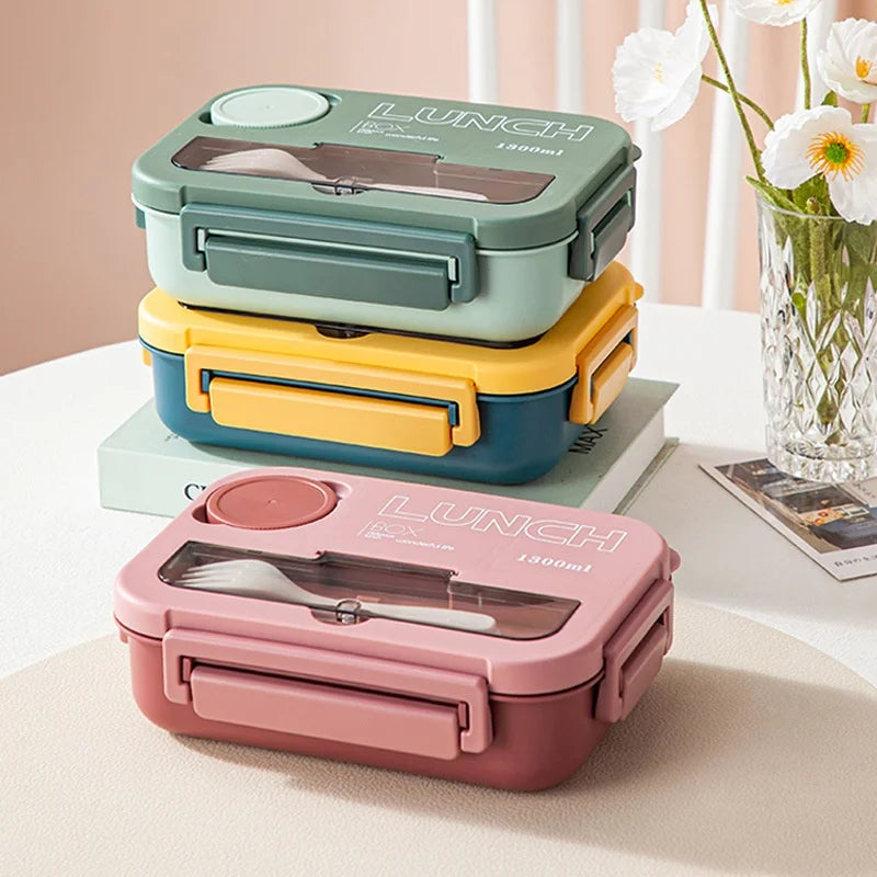 Compartment Lunch Box with Utensils