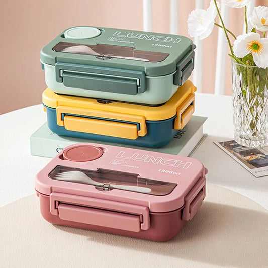 Compartment Lunch Box with Utensils