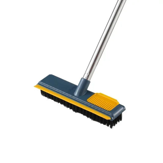 2-in-1 Floor Scrub Brush with Long Handle
