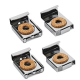 4pcs Chrome Mirror Wall Mounting Clamps