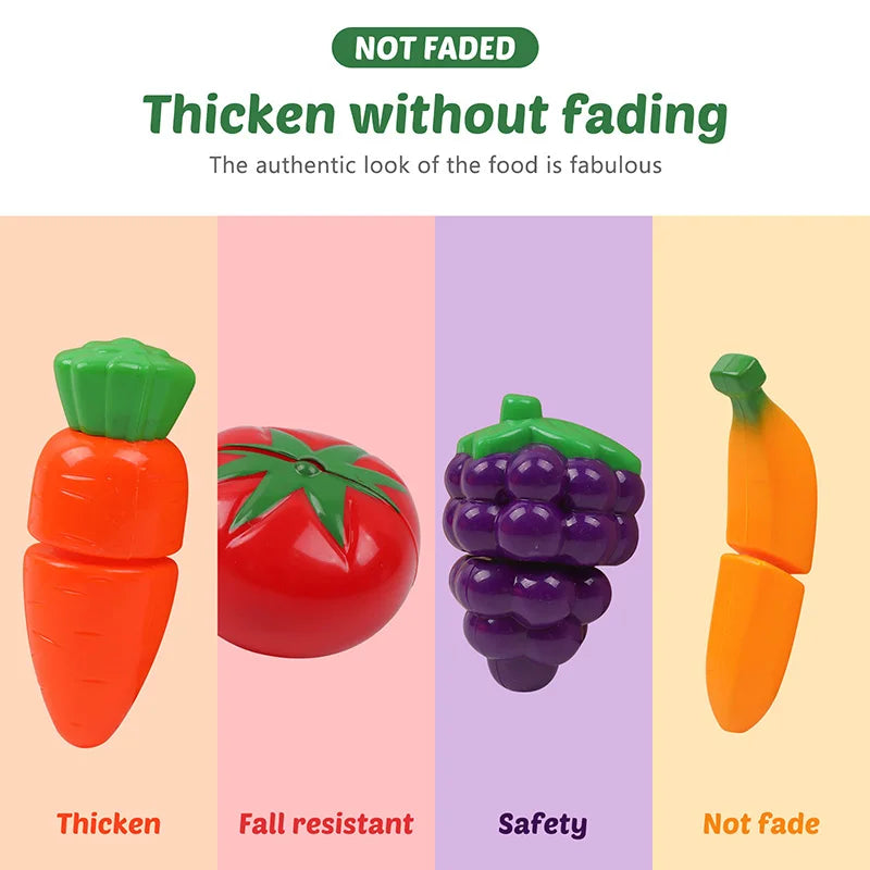 Kids' Cutting Fruit & Veggie Toy Set