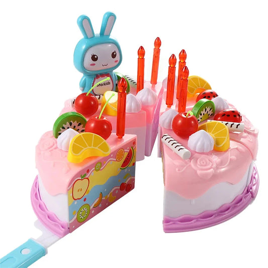 Kitchen Plastic Toys Cutting Food Set
