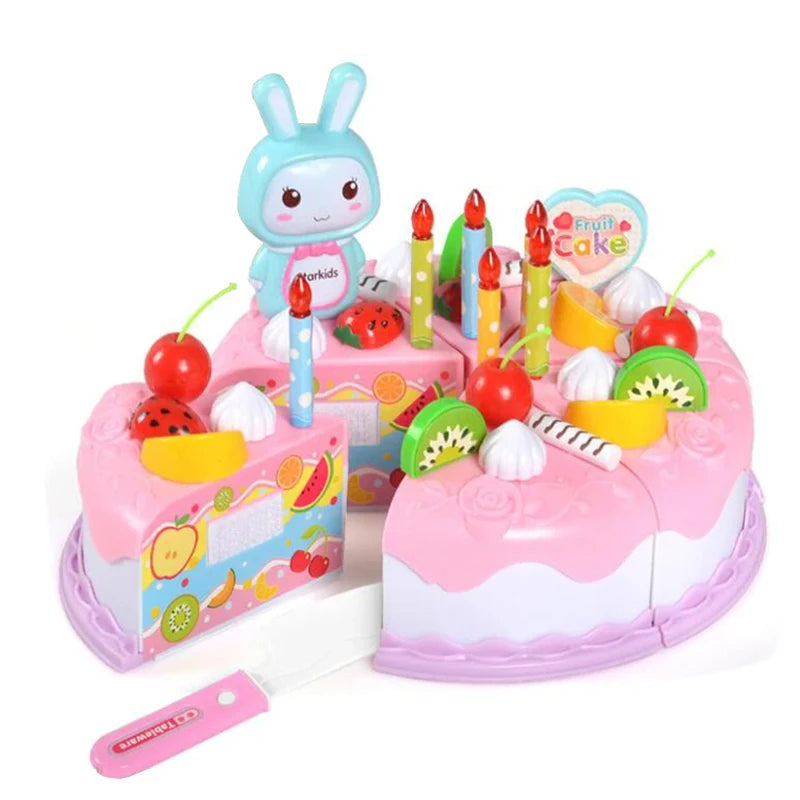 Kitchen Plastic Toys Cutting Food Set