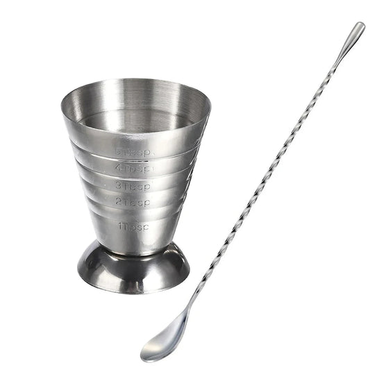 Stainless Steel Measuring Cup & Spoon
