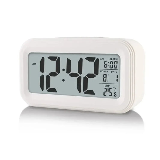 LED Glow Alarm Clock with Backlight & Snooze