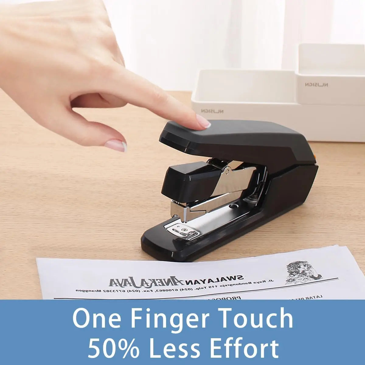 Deli 50-Sheet Heavy Duty Stapler