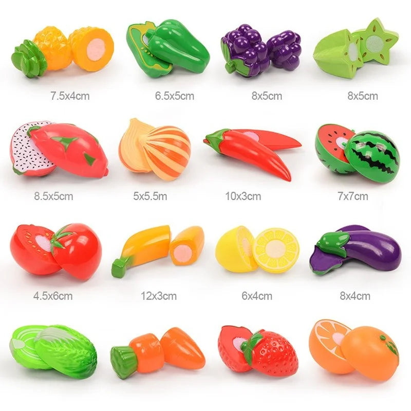 Kids' Cutting Fruit & Veggie Toy Set