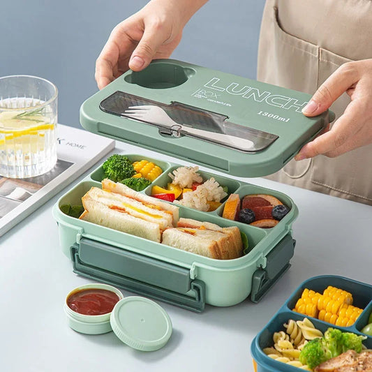 Compartment Lunch Box with Utensils
