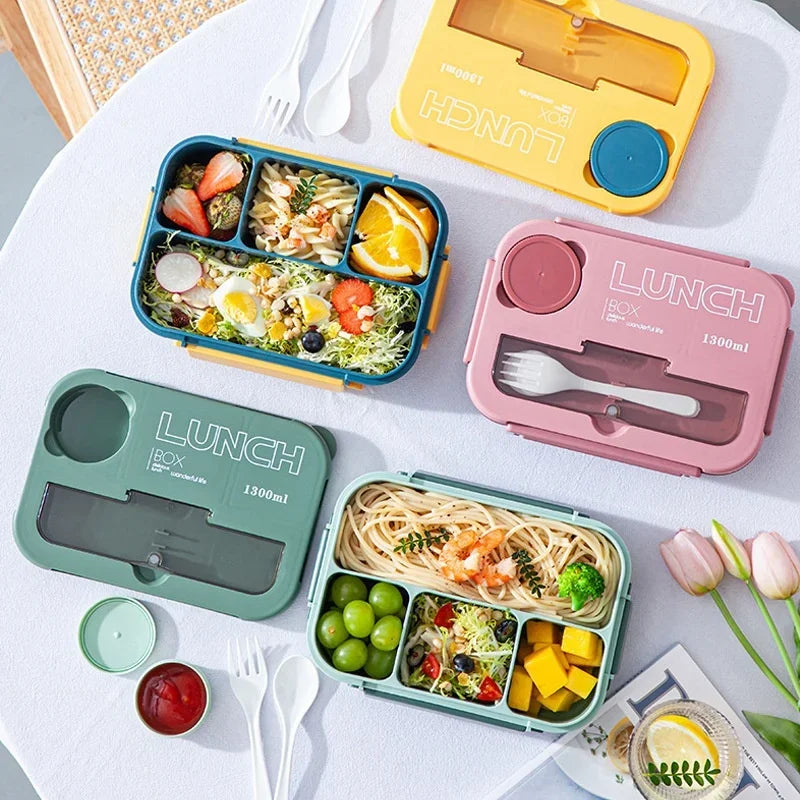 Compartment Lunch Box with Utensils