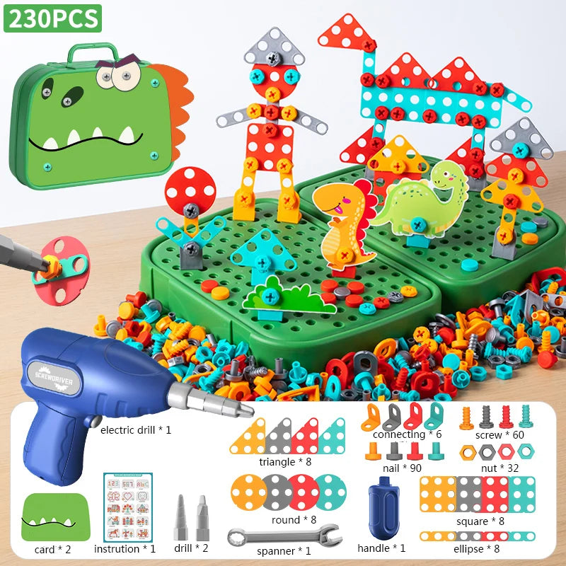 230/228-Pc Kids Tool Set Drill Puzzle