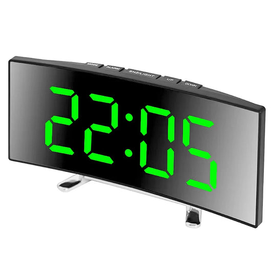 Silent LED Mirror Alarm Clock