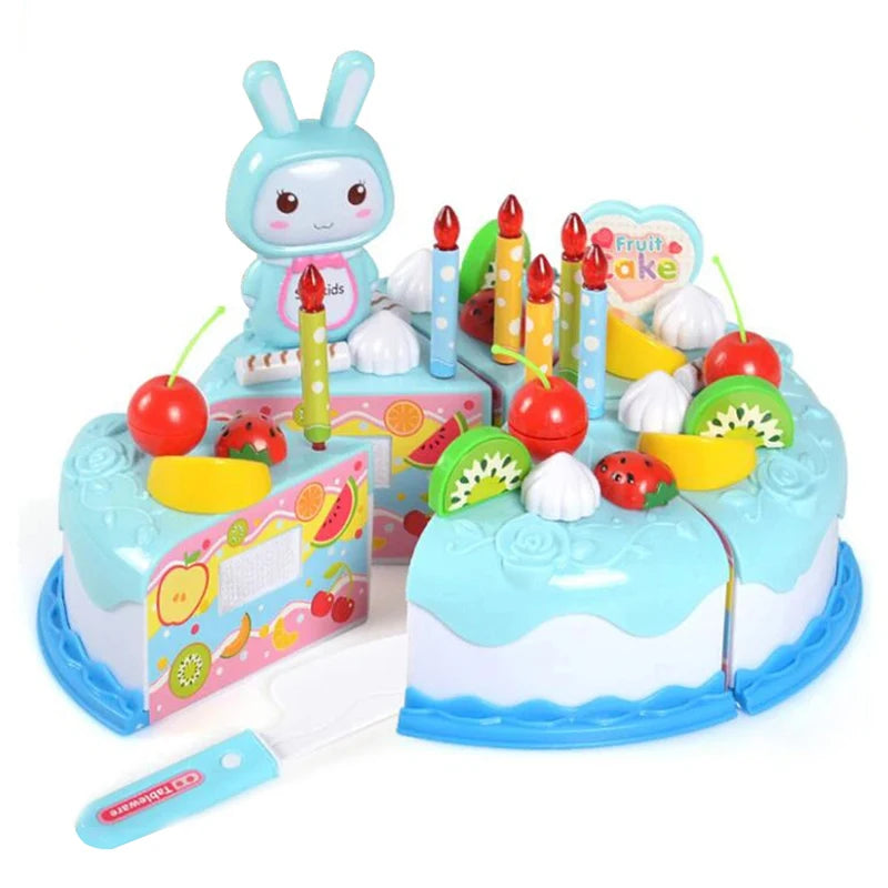 Kitchen Plastic Toys Cutting Food Set